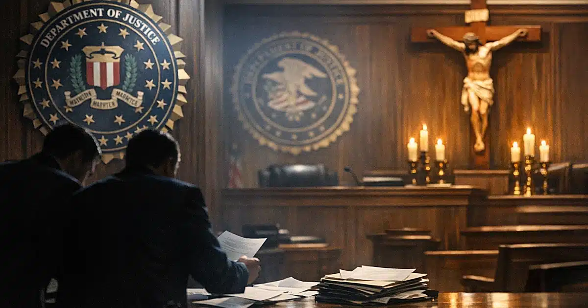 Featured image for: DOJ calls FBI&rsquo;s &ldquo;radical-traditionalist Catholic&rdquo; memo a serious failure of constitutional duty