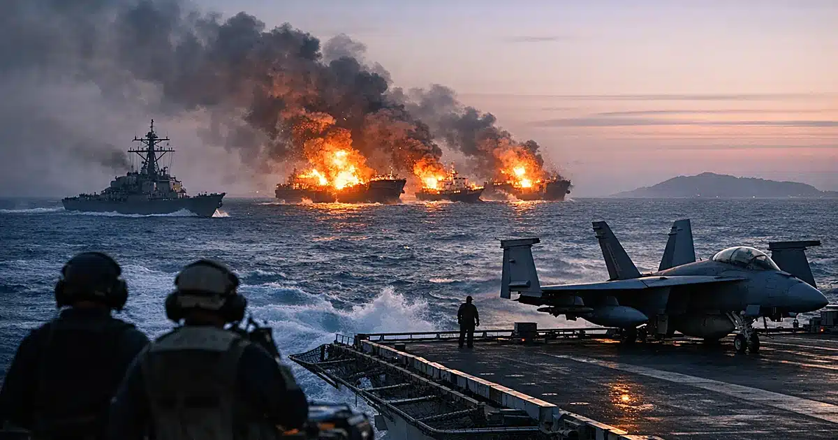 Featured image for: US military destroys three Iranian oil tankers near Kharg Island after missile attacks on Navy ships